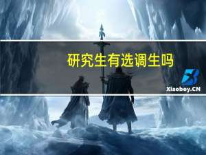 研究生有选调生吗