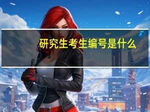研究生考生编号是什么