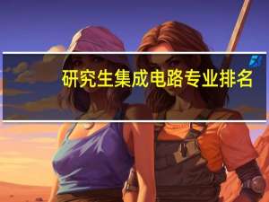 研究生集成电路专业排名