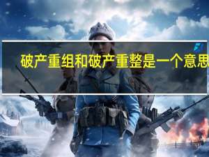 破产重组和破产重整是一个意思吗