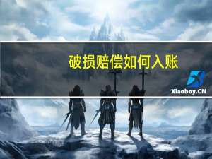 破损赔偿如何入账