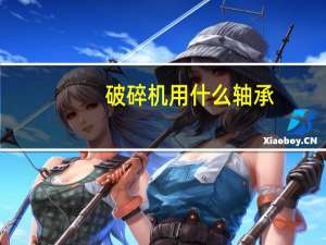破碎机用什么轴承
