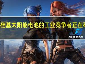 硅基太阳能电池的工业竞争者正在研究中