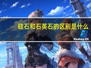硅石和石英石的区别是什么