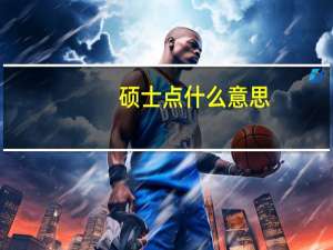 硕士点什么意思