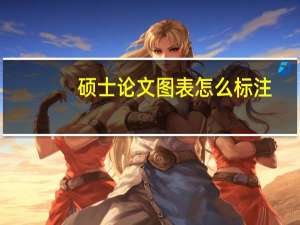 硕士论文图表怎么标注