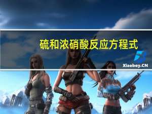 硫和浓硝酸反应方程式