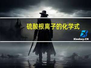硫酸根离子的化学式