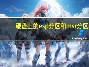 硬盘上的esp分区和msr分区（磁盘分区 esp分区和msr分区有什么用）