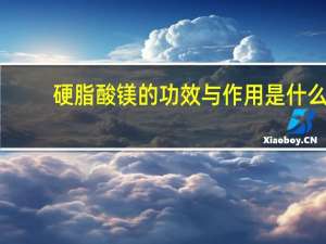 硬脂酸镁的功效与作用是什么（硬脂酸镁的功效与作用）