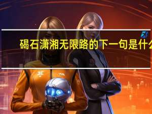 碣石潇湘无限路的下一句是什么