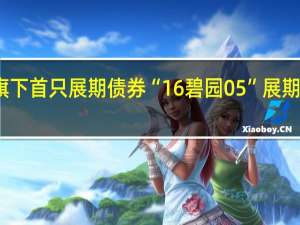 碧桂园旗下首只展期债券“16碧园05”展期方案获得通过