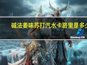 碱法 姜味苏打汽水卡路里是多少