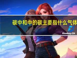 碳中和中的碳主要指什么气体