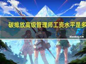 碳排放高级管理师工资水平是多少