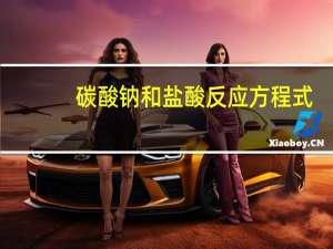 碳酸钠和盐酸反应方程式