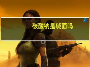 碳酸钠是碱面吗