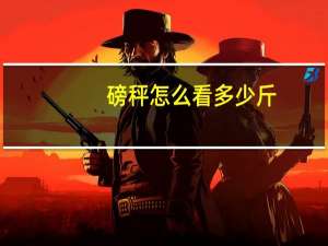 磅秤怎么看多少斤