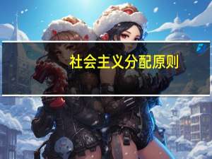 社会主义分配原则