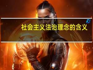 社会主义法治理念的含义