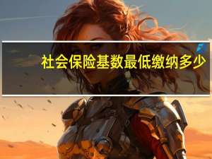 社会保险基数最低缴纳多少