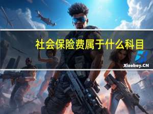 社会保险费属于什么科目