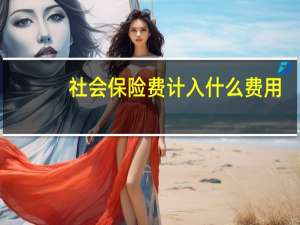 社会保险费计入什么费用
