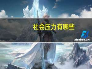 社会压力有哪些