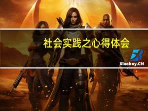 社会实践之心得体会
