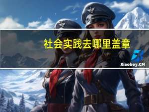 社会实践去哪里盖章