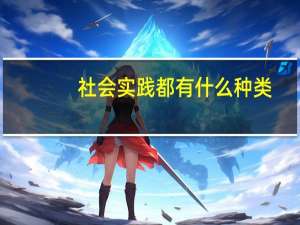 社会实践都有什么种类
