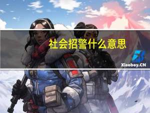 社会招警什么意思