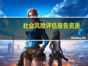 社会风险评估报告 资质（社会风险评估报告）