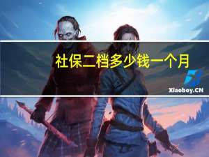 社保二档多少钱一个月