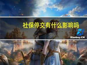 社保停交有什么影响吗