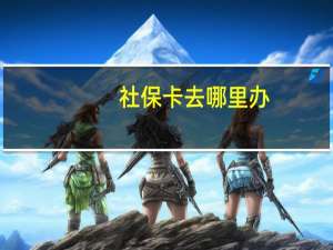 社保卡去哪里办