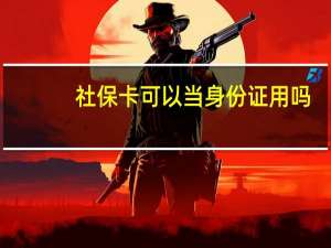 社保卡可以当身份证用吗