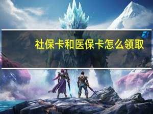 社保卡和医保卡怎么领取