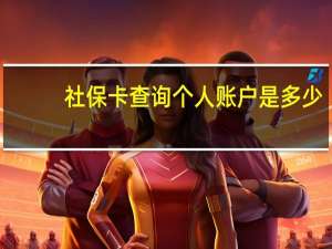 社保卡查询个人账户是多少（社保卡查询个人账户怎么查）