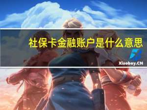 社保卡金融账户是什么意思