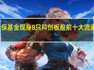 社保基金现身8只科创板股前十大流通股东榜