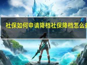 社保如何申请降档　社保降档怎么办理