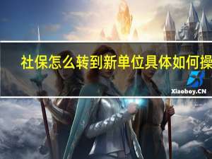 社保怎么转到新单位 具体如何操作？