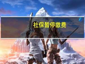 社保暂停缴费(中断)