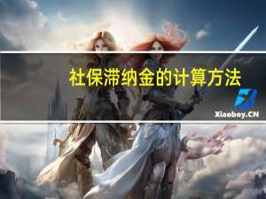 社保滞纳金的计算方法