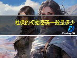 社保的初始密码一般是多少