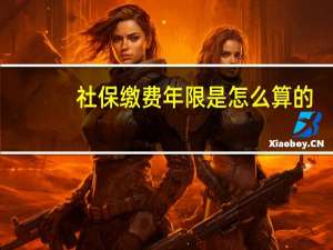 社保缴费年限是怎么算的