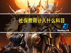 社保费用计入什么科目