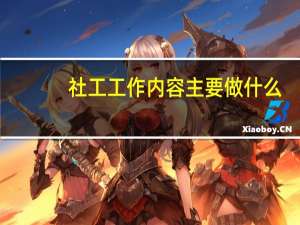 社工工作内容主要做什么