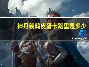 神丹 鹌鹑皮蛋卡路里是多少